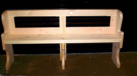 Handmade Church Pews From Scandinavian Redwood